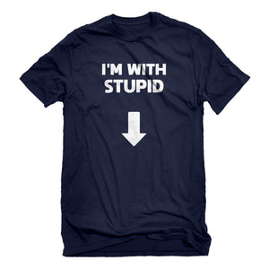 Mens I'm with Stupid Down Unisex T-shirt