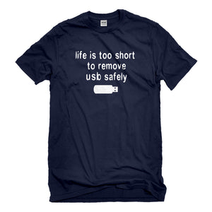 Mens Remove USB Safely Unisex T-shirt