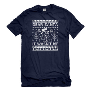 Mens Dear Santa It Wasn't Me Unisex T-shirt