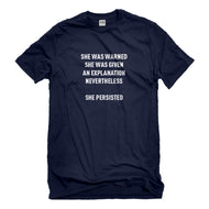 Mens She Persisted Venus Fist Unisex T-shirt