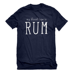 Mens My Blood Type is Rum Unisex T-shirt