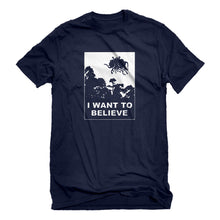 Mens I Want to Believe Flying Spaghetti Monster Unisex T-shirt