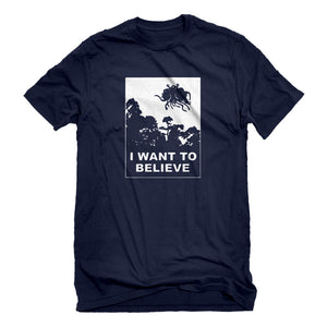 Mens I Want to Believe Flying Spaghetti Monster Unisex T-shirt