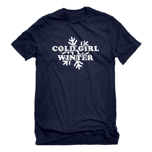 Mens Cold Girl Winter Unisex T-shirt
