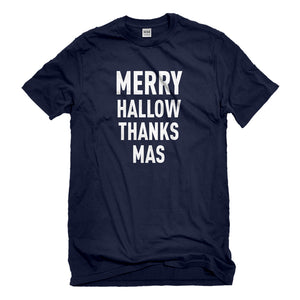 Mens Merry Hallow Thanks Mas Unisex T-shirt