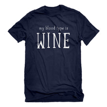Mens My Blood Type is Wine Unisex T-shirt