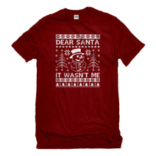Mens Dear Santa It Wasn't Me Unisex T-shirt