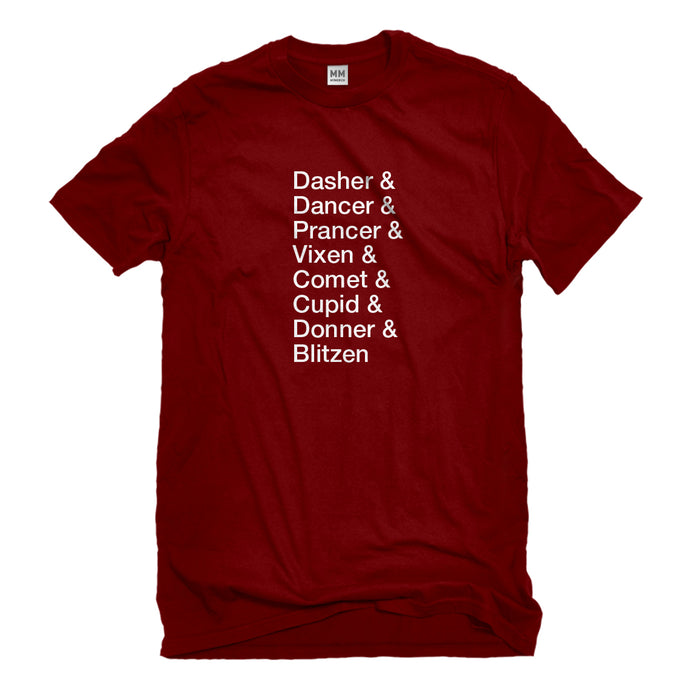 Mens Reindeer Names Unisex T-shirt