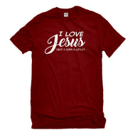Mens I Love Jesus but I Cuss a Little Unisex T-shirt