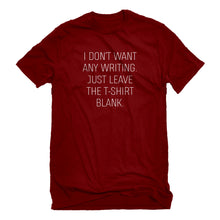 Mens Leave the Tshirt Blank Unisex T-shirt