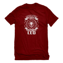 Mens Leo Astrology Zodiac Sign Unisex T-shirt