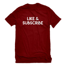Mens Like and Subscribe Unisex T-shirt