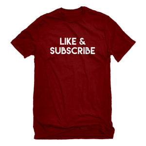 Mens Like and Subscribe Unisex T-shirt