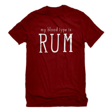 Mens My Blood Type is Rum Unisex T-shirt