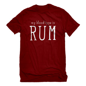 Mens My Blood Type is Rum Unisex T-shirt