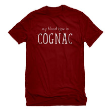 Mens My Blood Type is Cognac Unisex T-shirt