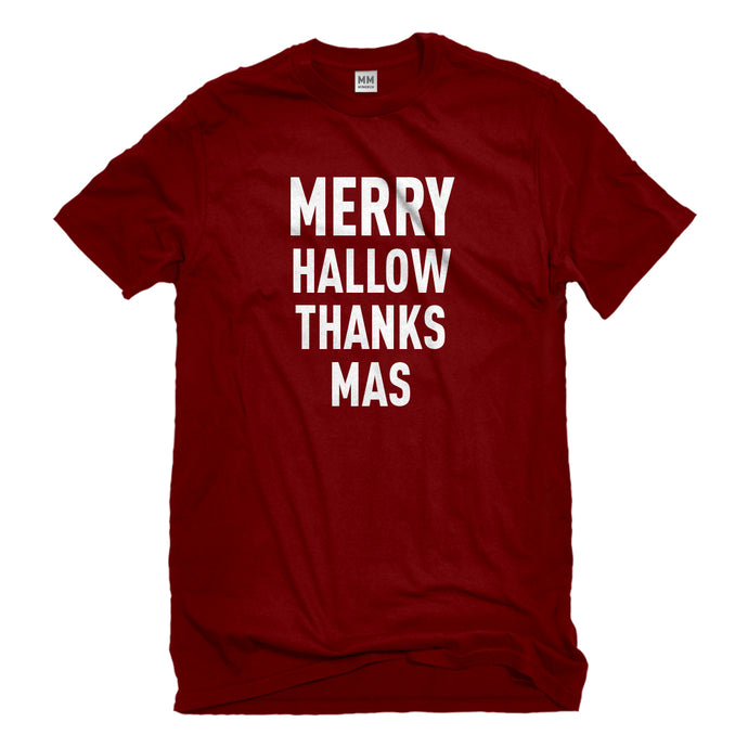 Mens Merry Hallow Thanks Mas Unisex T-shirt