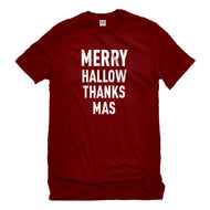 Mens Merry Hallow Thanks Mas Unisex T-shirt