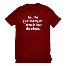 Mens Junk Food Vegans Unisex T-shirt