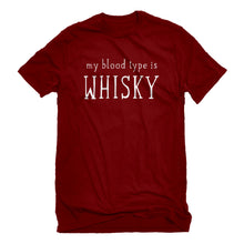 Mens My Blood Type is Whisky Unisex T-shirt