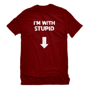 Mens I'm with Stupid Down Unisex T-shirt