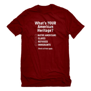 Mens What's Your Heritage? Unisex T-shirt