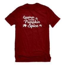 Mens Leggings, Boots, and Pumpkin Spice Unisex T-shirt