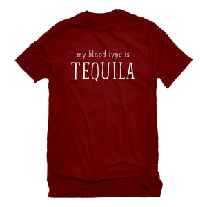Mens My Blood Type is Tequila Unisex T-shirt