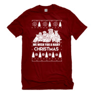 Mens We Wish You a Hairy Christmas Unisex T-shirt