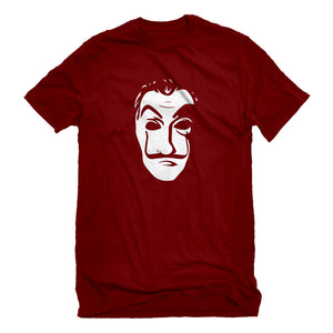 Mens Salvador Dali Face Heist Mask Unisex T-shirt