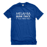 Mens Melania Blink Twice if You Need Help! Unisex T-shirt