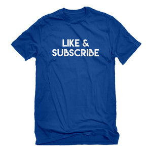 Mens Like and Subscribe Unisex T-shirt