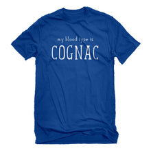 Mens My Blood Type is Cognac Unisex T-shirt