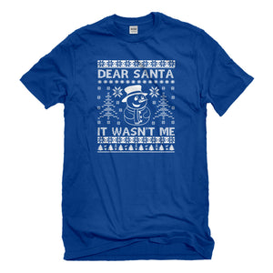 Mens Dear Santa It Wasn't Me Unisex T-shirt
