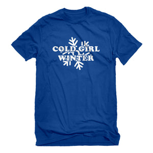 Mens Cold Girl Winter Unisex T-shirt