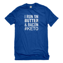 Mens I Run on Butter and Bacon Unisex T-shirt