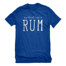 Mens My Blood Type is Rum Unisex T-shirt