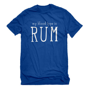 Mens My Blood Type is Rum Unisex T-shirt