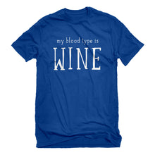 Mens My Blood Type is Wine Unisex T-shirt