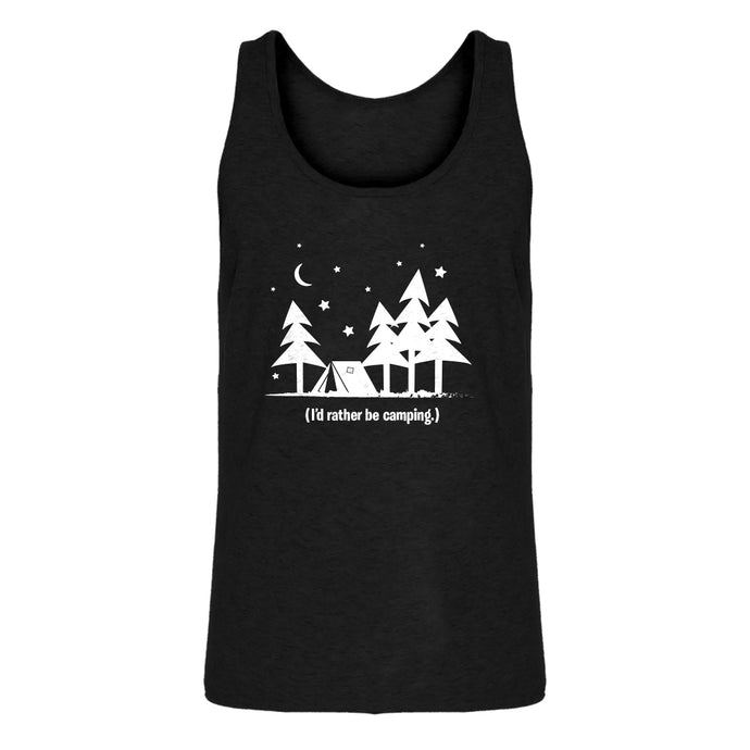 Mens I'd Rather be Camping Jersey Tank Top