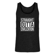 Mens Straight Outta Civilization Jersey Tank Top