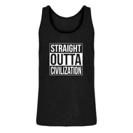 Mens Straight Outta Civilization Jersey Tank Top