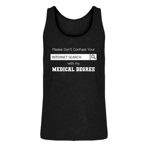 Mens Don't Confuse Your Search Jersey Tank Top