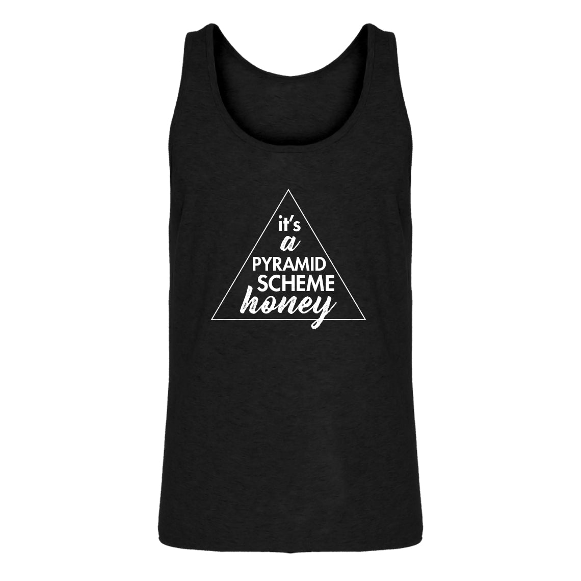 Mens It's a Pyramid Scheme Honey Jersey Tank Top