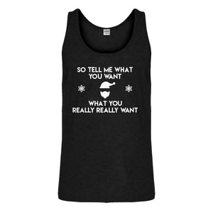 Tank Tell me what you want Mens Jersey Tank Top