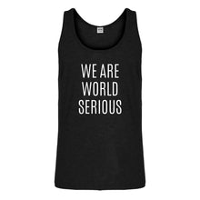 Tank We Are World Serious Mens Jersey Tank Top