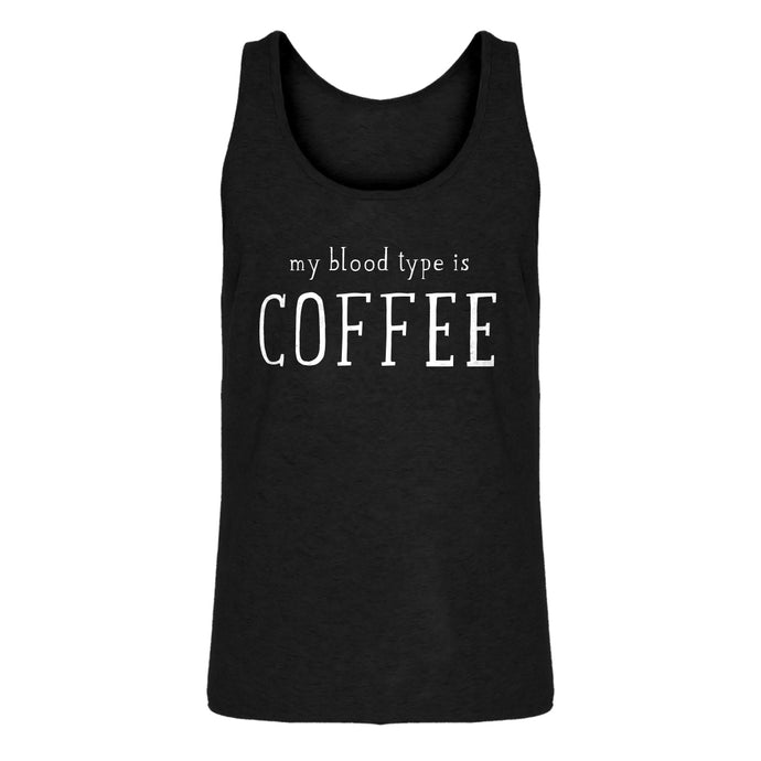 Mens My Blood Type is Coffee Jersey Tank Top