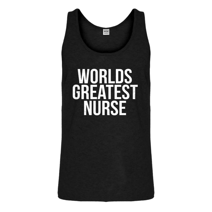 Tank Worlds Greatest Nurse Mens Jersey Tank Top