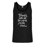 Tank Paint with all the Colors of the Wind Mens Jersey Tank Top