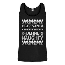 Tank Dear Santa Define Naughty Mens Jersey Tank Top